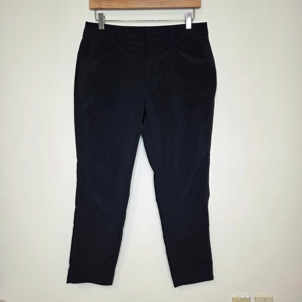 Orvis Womens Black Stretch Nylon Performance Hiking Travel Pants Size 10